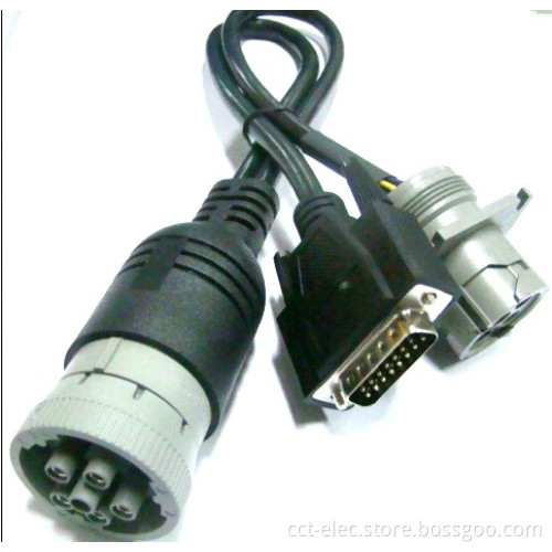 Deutsch SAE J1708 6p M to F+Db 15p Cable